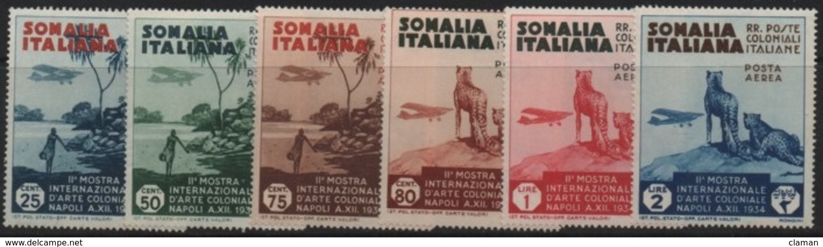 Somalia (Italian-Italienne) 1934 2nd/e Colonial Art Exhibition-Exposition Art Colonial (Naples) * - Somalië