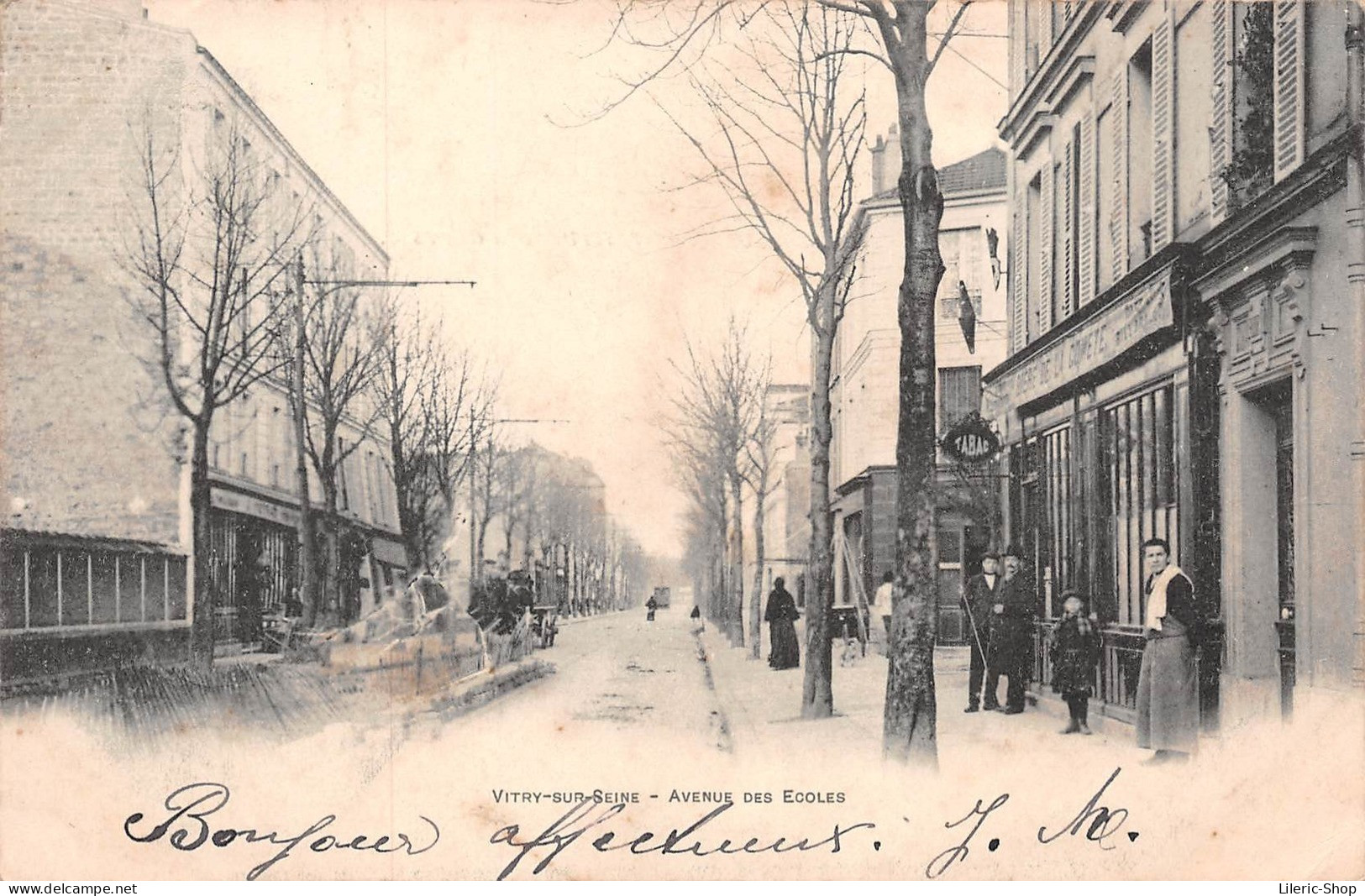 VITRY-SUR-SEINE (94) - Précurseur -  Avenue Des Écoles - 1903 Cpr - Vitry Sur Seine