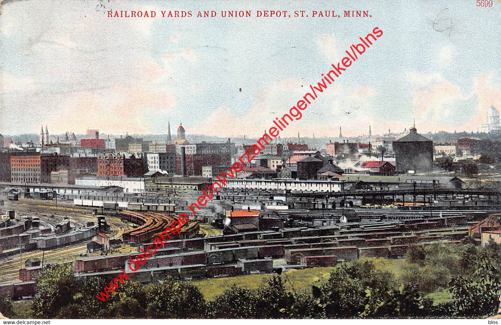 St. Paul - Railroad Yards And Union Depot - Minnesota - United States - St Paul