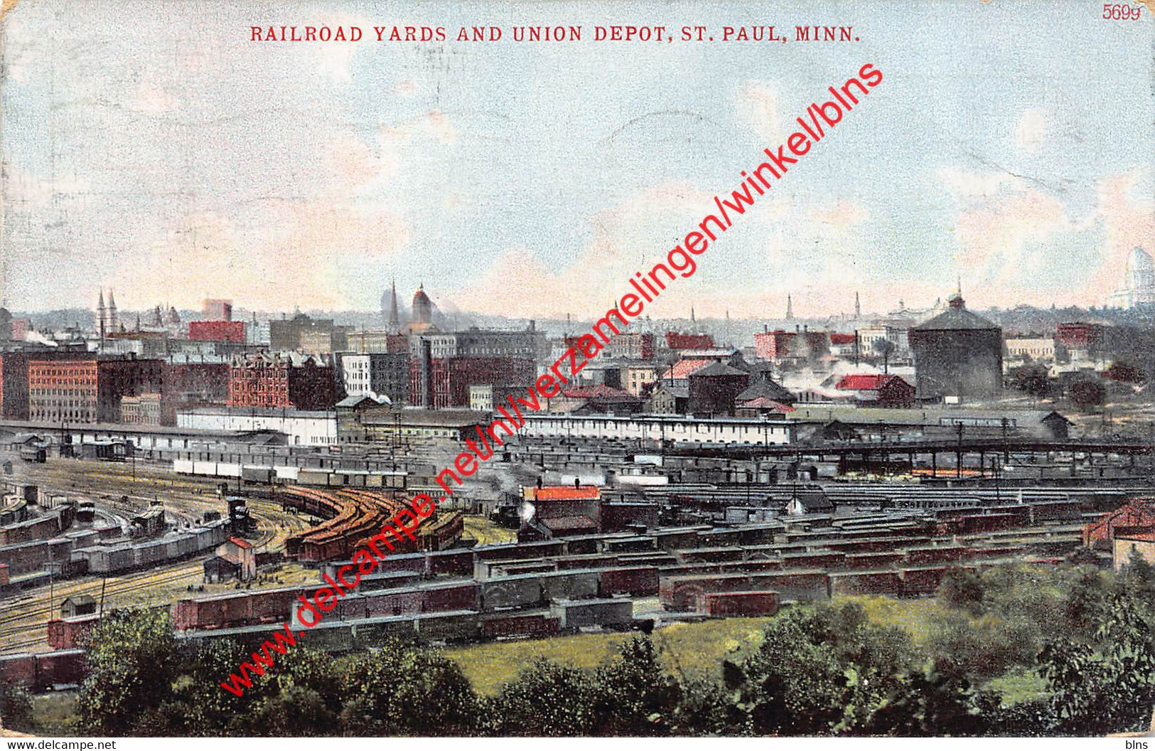 St. Paul - Railroad Yards And Union Depot - Minnesota - United States - St Paul