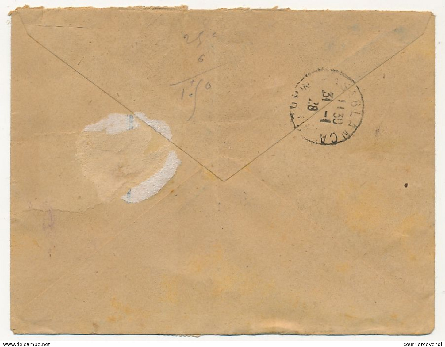 SENEGAL - Lettre Recom. Affr. Composé Depuis MATAM - SENEGAL 5 Janvier 1927, Pour Casablanca - Lettres & Documents