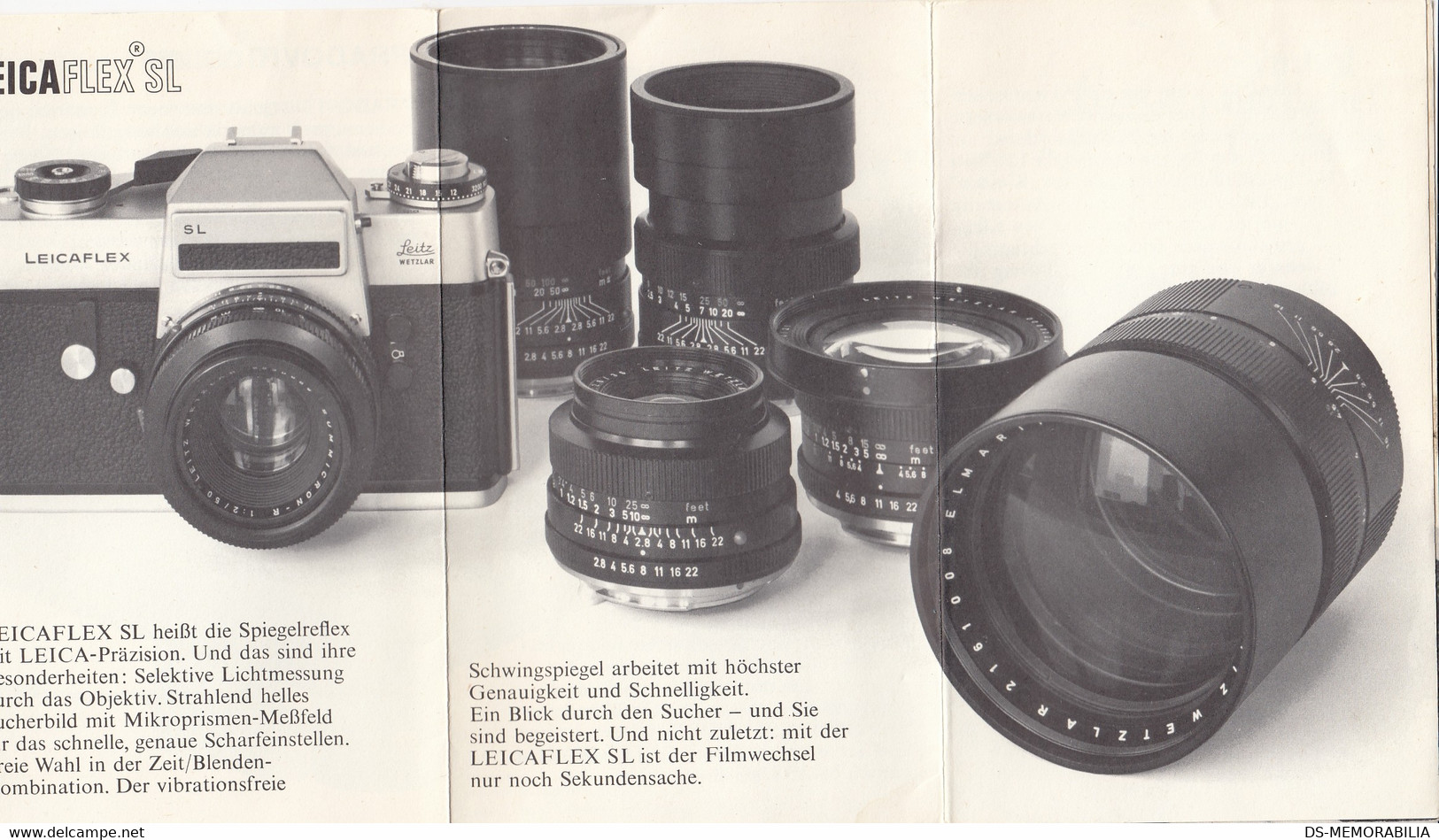 1968 Leica Leitz Wetzlar Germany Projectors Cameras Lenses Prospect Brochure - Lenses