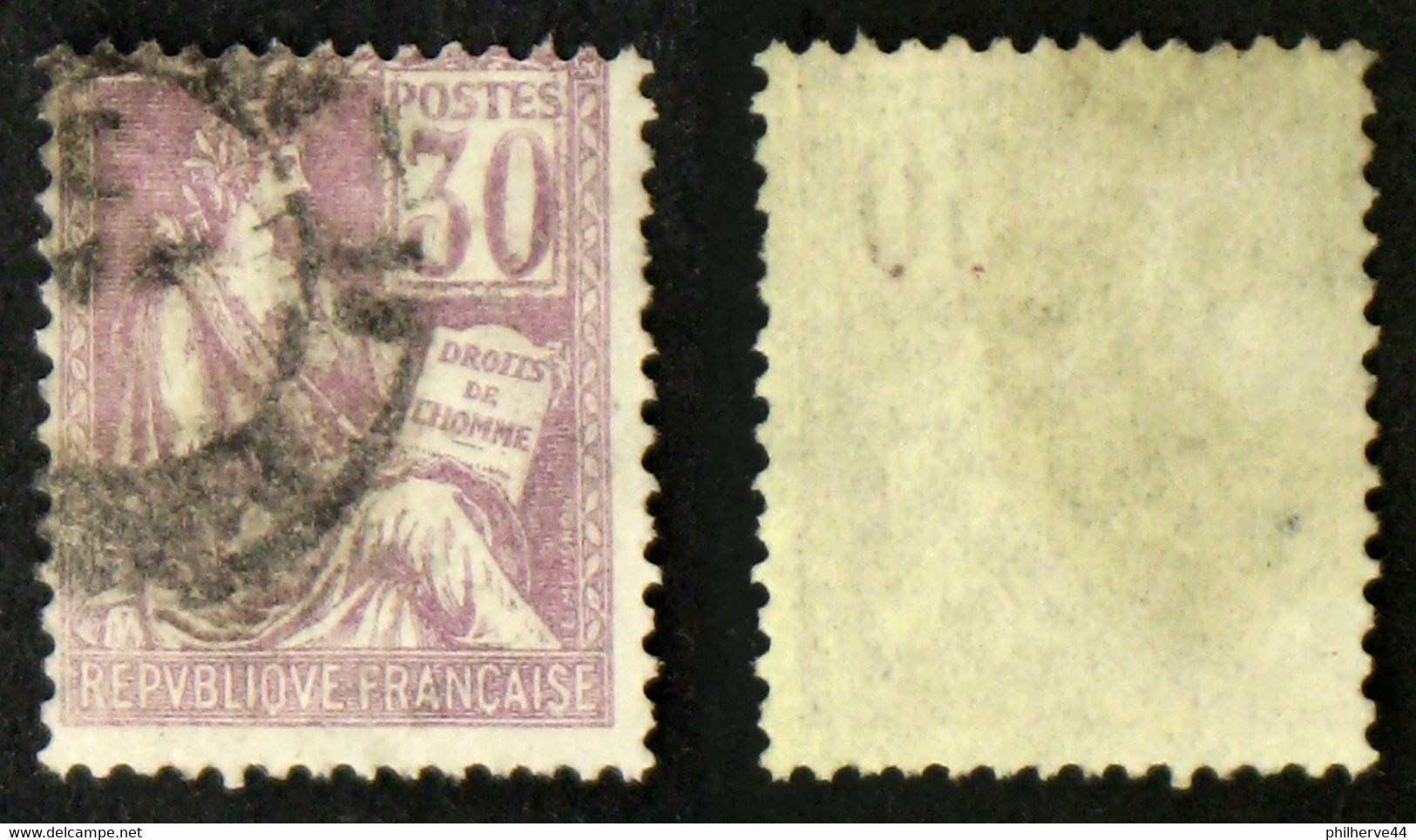 N° 115 30c MOUCHON TB Type 1 Oblit Cote 6€ - 1900-02 Mouchon