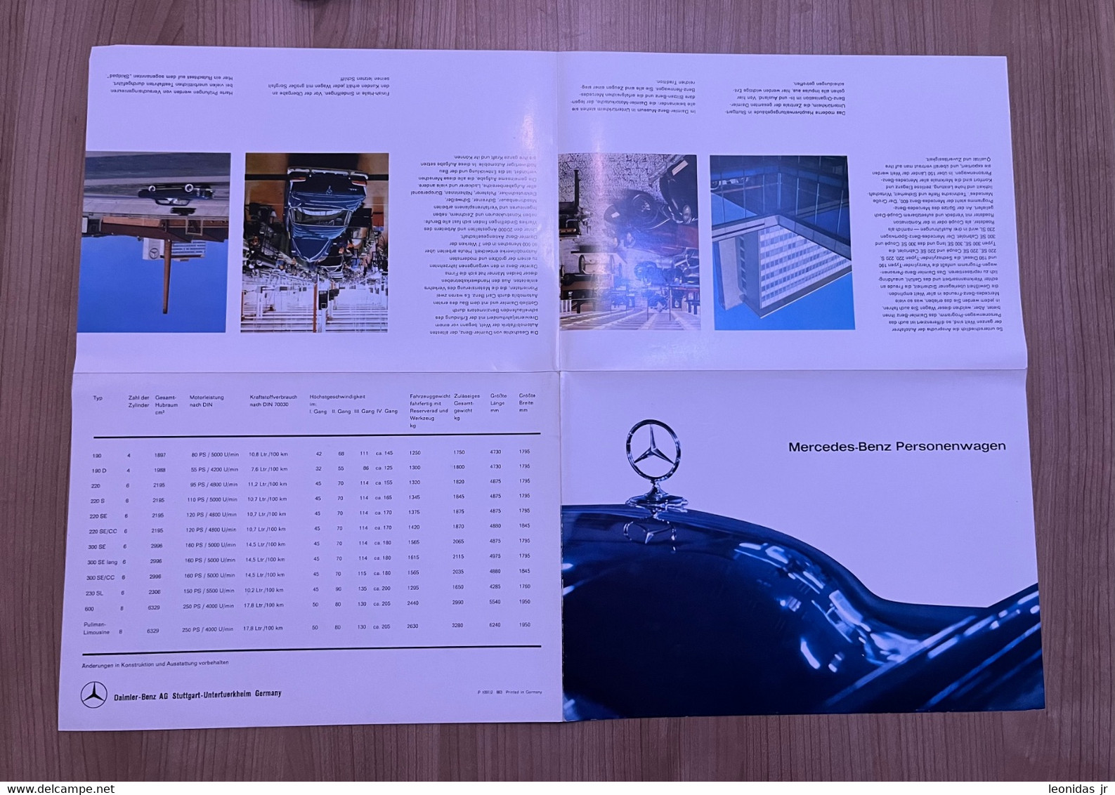 Mercedes - Benz Personenwagen - Catalogue - Catálogos