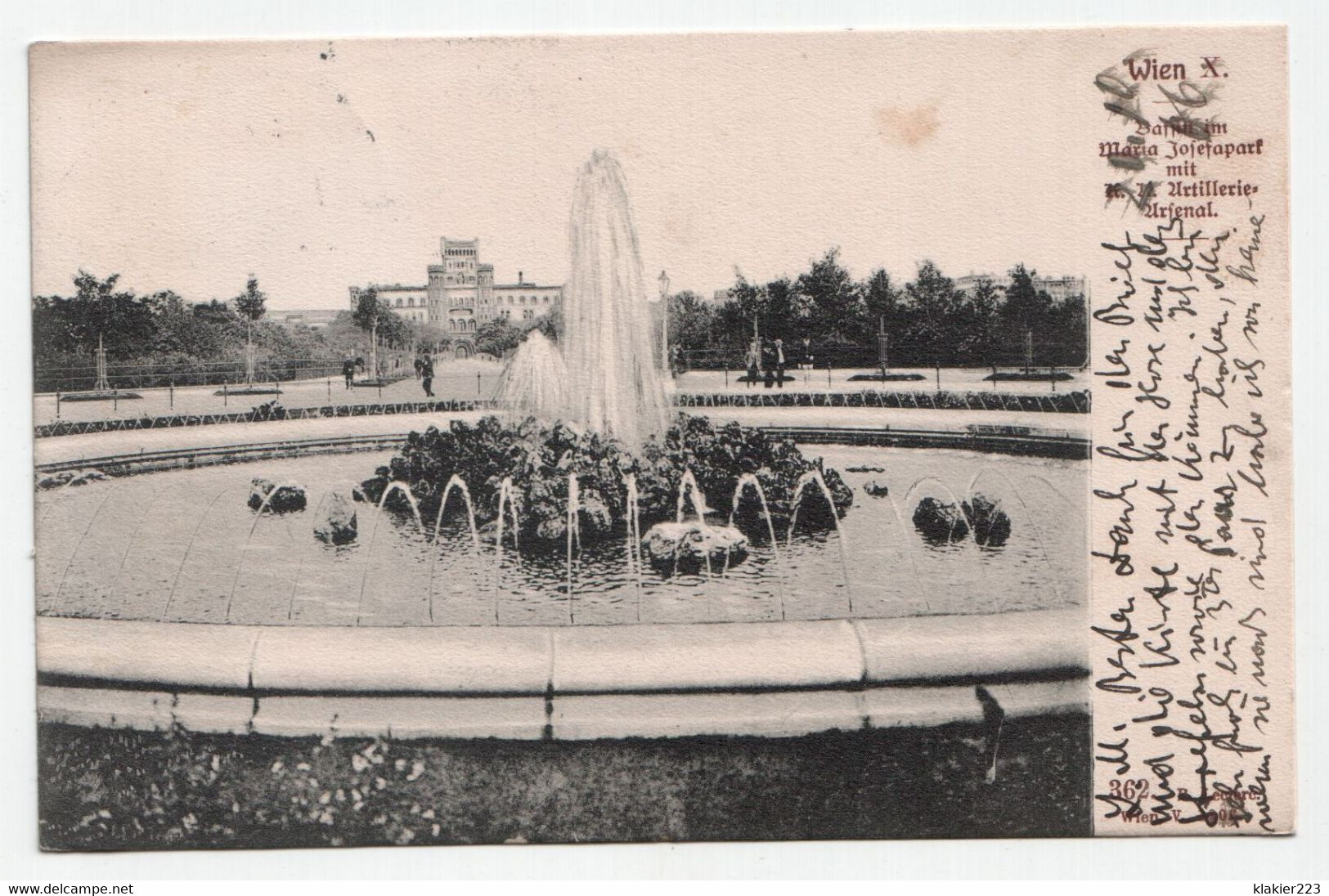 Wien Maria Josefa Park Artillerie Arsenal. Jahr 1906 - Musées