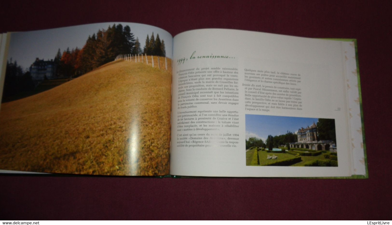 LE CHÂTEAU DES AVENIERES 1907 2007 Cent Ans d'Histoire Régionalisme Cruseilles Alpes Savoie France