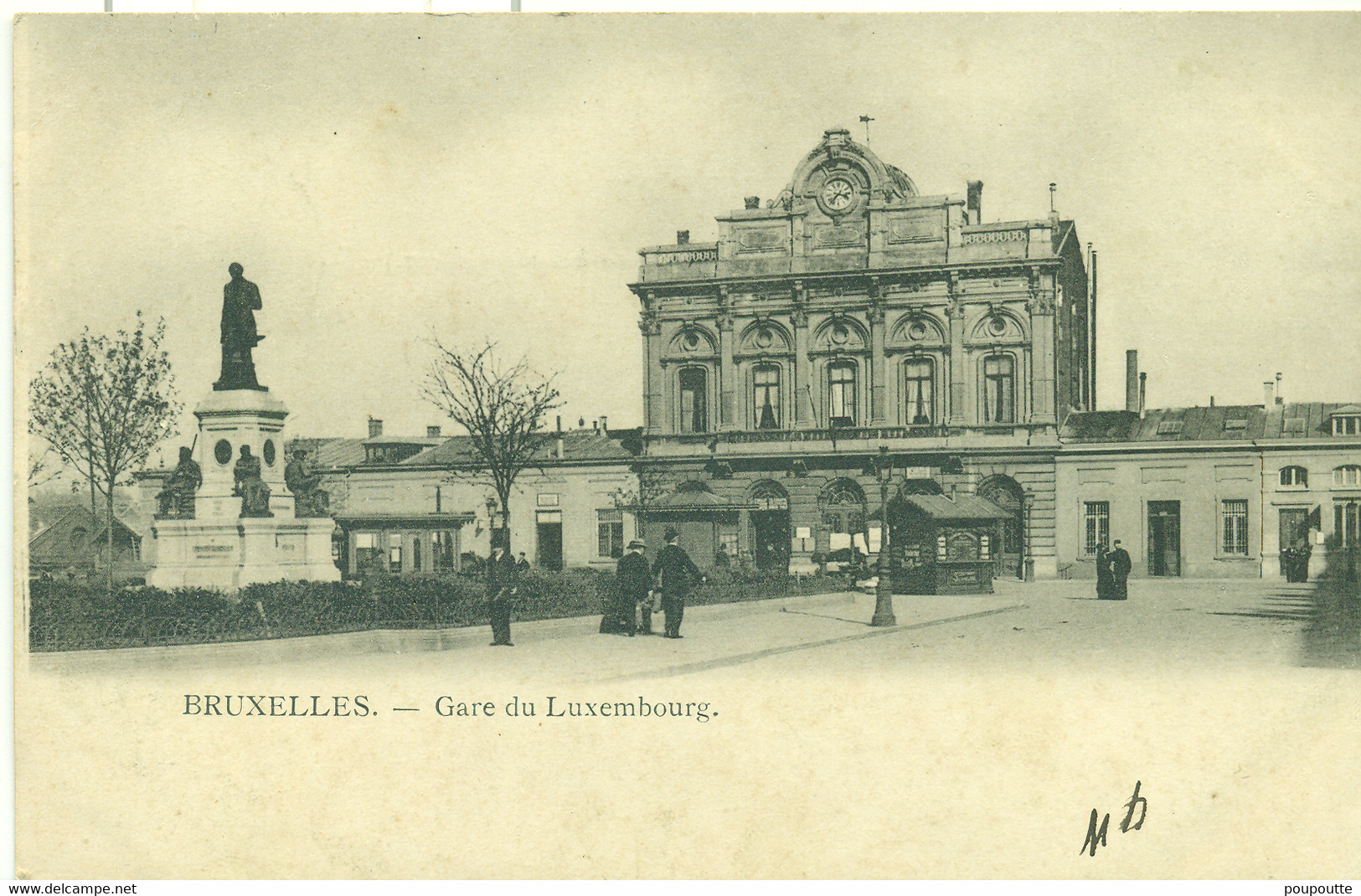 BRUXELLES.  Gare Du Luxembourg. Edit. Van Den Heuvel - Chemins De Fer, Gares