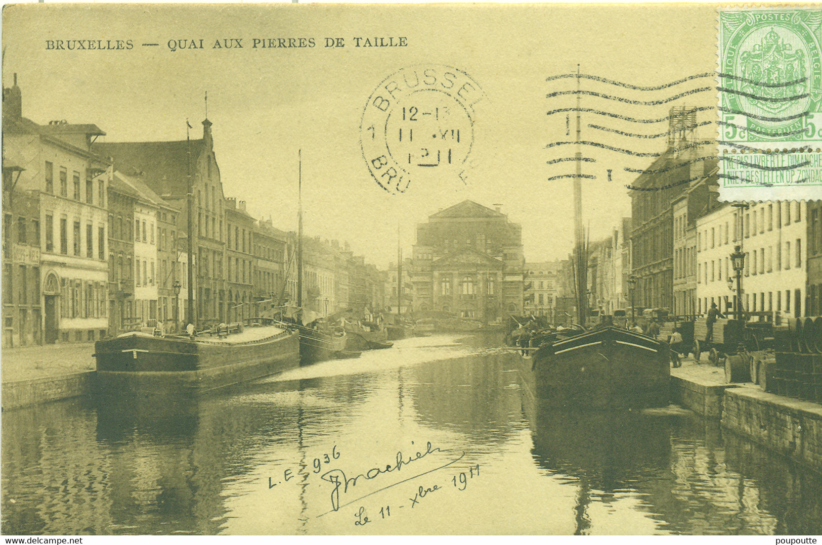 BRUXELLES. Quai Aux Pierres De Taille - Hafenwesen