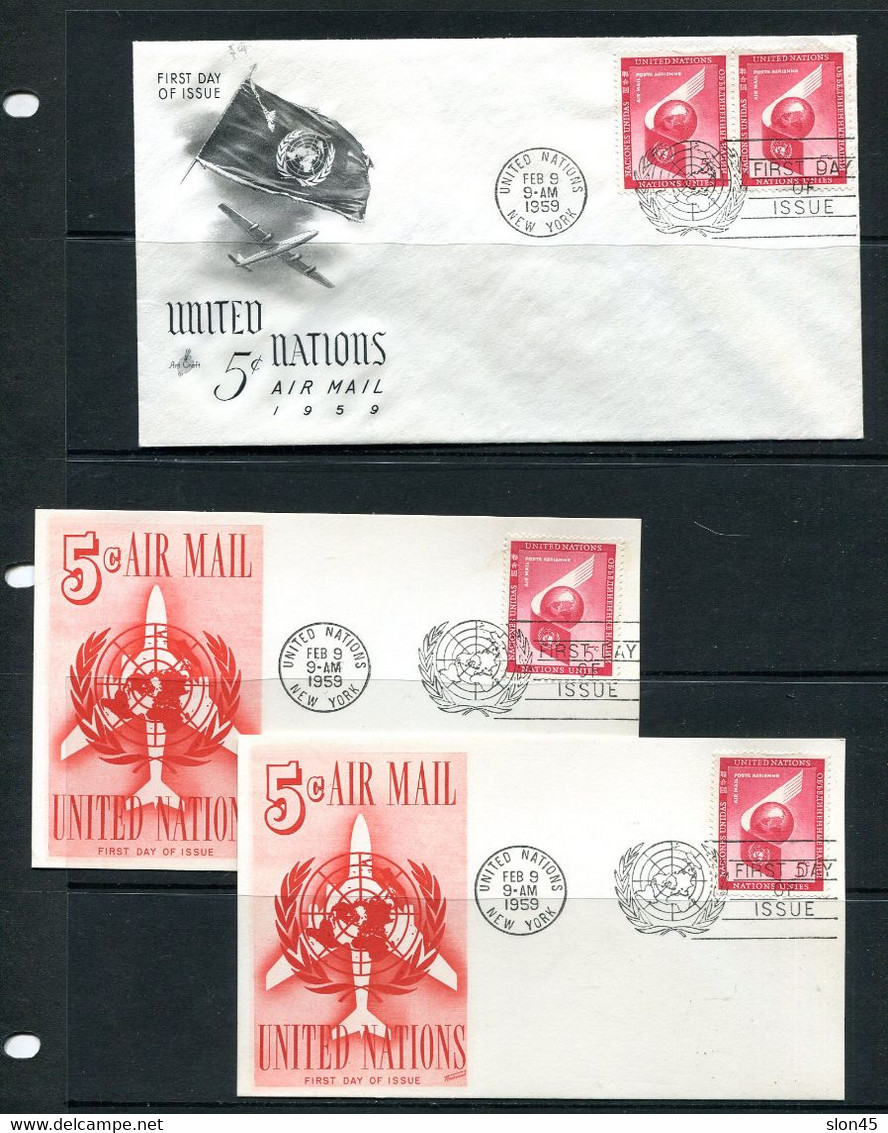 USA 1959 UN 11 Covers FDC+2 Cards 12673 - Storia Postale