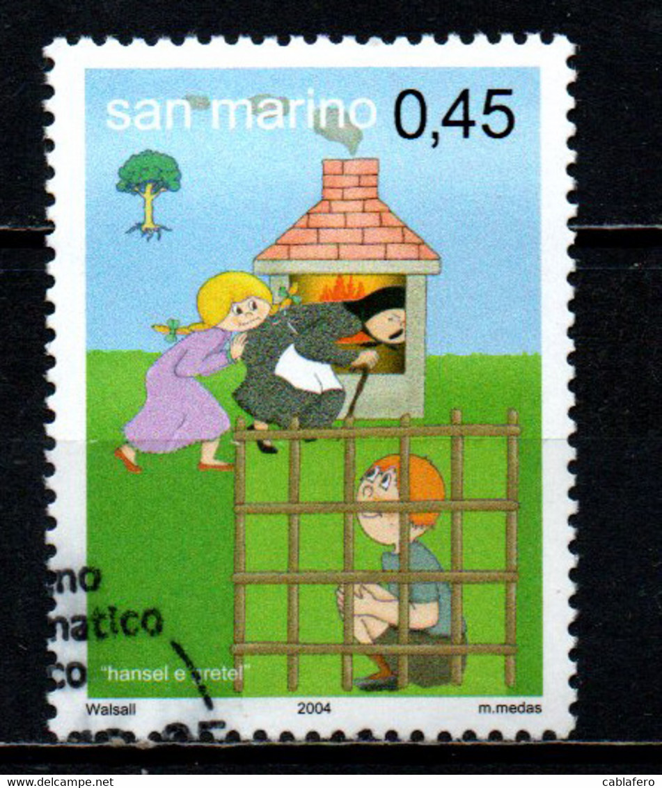 SAN MARINO - 2004 - UN MONDO DI FAVOLE: HANSEL  GRETEL - USATO - Gebraucht