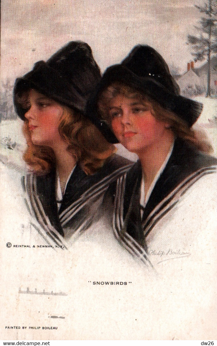 Illustration: Painted By Philip Boileau - Snowbirds, Femmes Jumelles - Reinthal & Newman - Carte RN N° 757 - Boileau, Philip