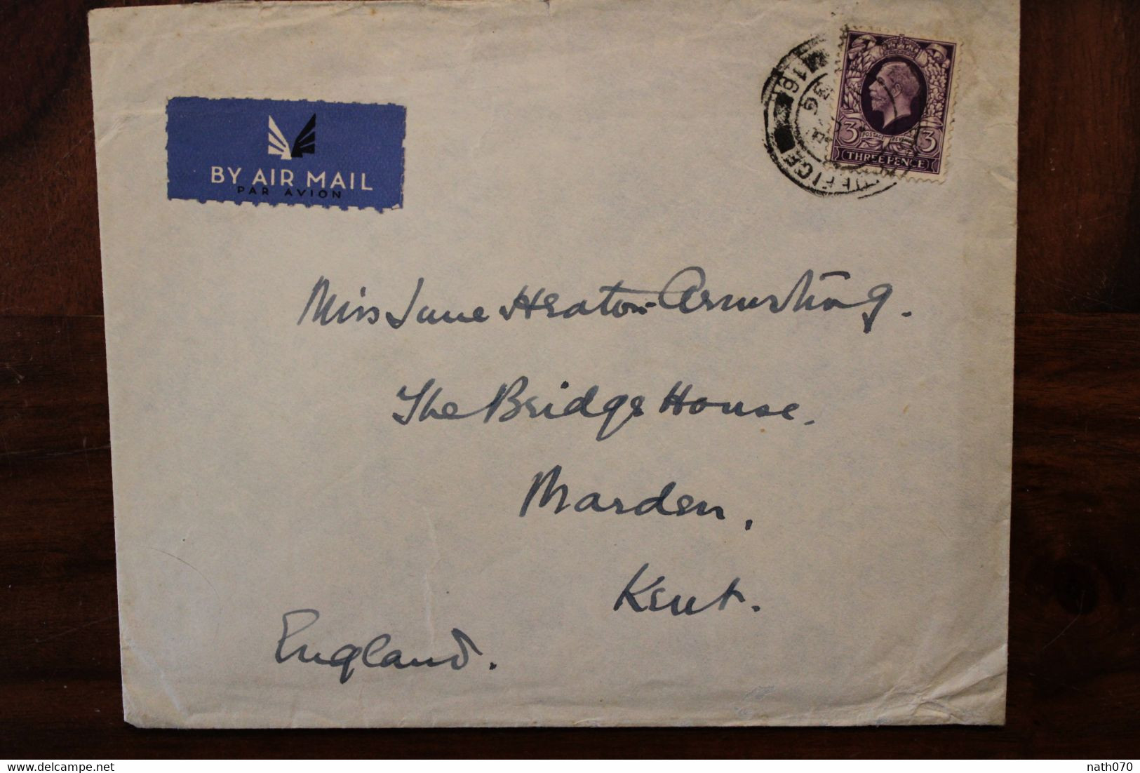 1936 LEVANT Marden UK GB Cover Palestine Palästina Israel FPO 16 Fieldpost Air Mail FDP Feldpost - Postmark Collection