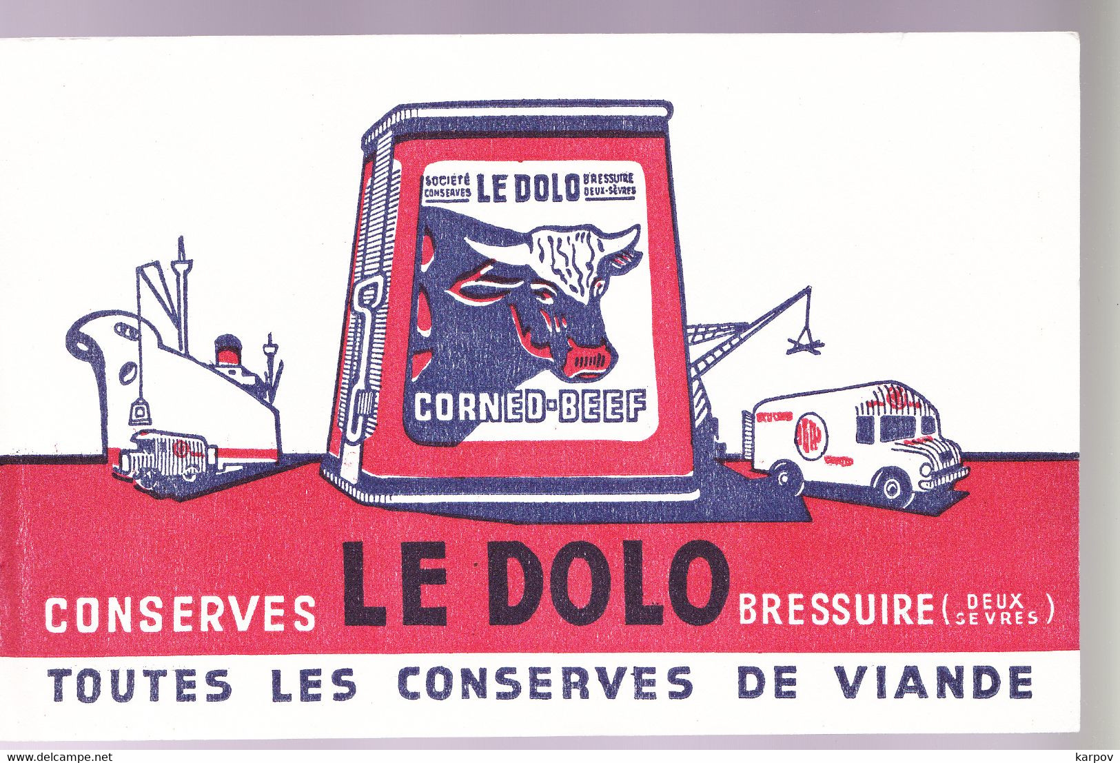 BUVARDS - CONSERVES LE DOLO - Produits Laitiers