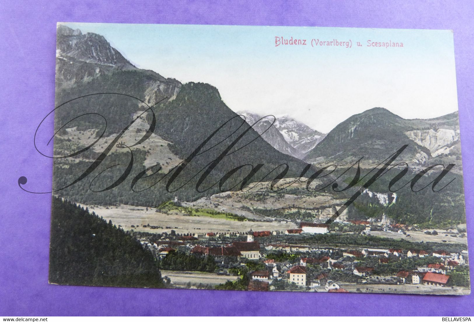 Bludenz Mit Scesaplana  1908- Stengel & Co 36804 - Bludenz