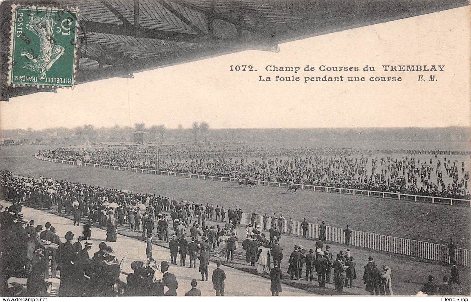 Champ De Courses Du TREMBLAY (94) - La Foule Pendant La Course - Éditions E.M.- CPA - Autres & Non Classés