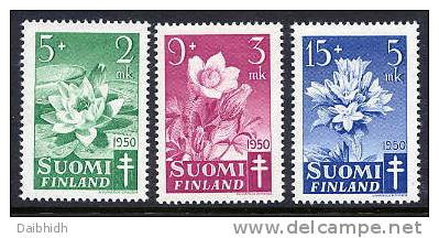 FINLAND 1950 Tuberculosis Fund Set MNH / **.  Michel 385-87 - Ungebraucht