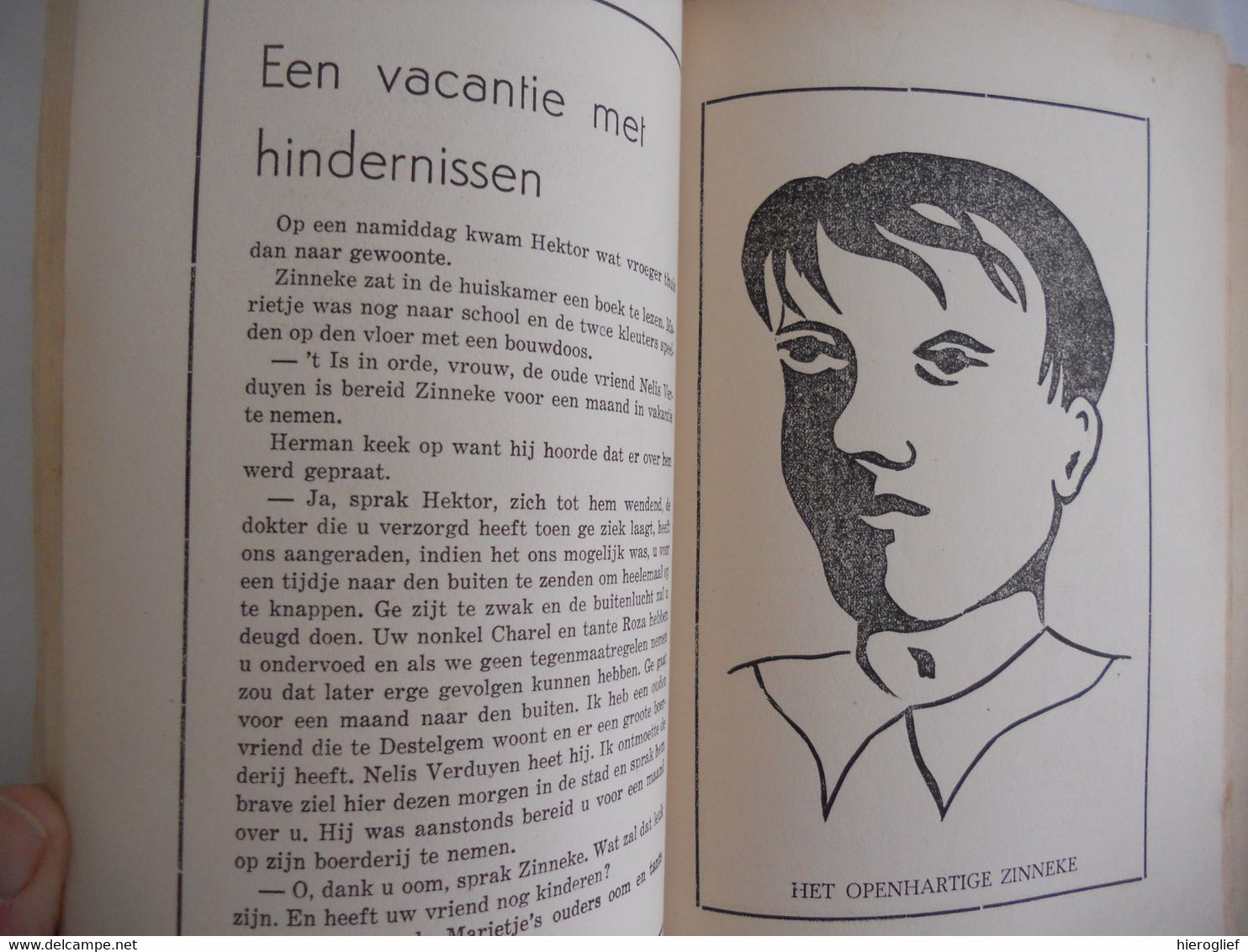 ZINNEKE 'n boek voor alle Vlaamsche jongens door Bert Moonne Dena Hoeilaart vlaamse vlaanderen houtsnede