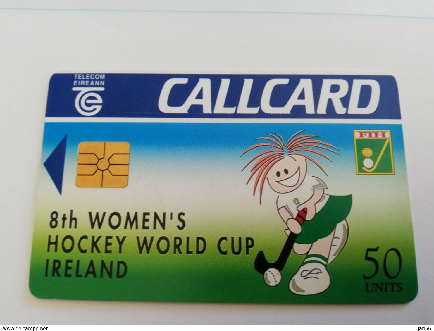 IRELAND /IERLANDE    CHIPCARD  50 UNITS    8TH WOMENS HOCKEY WORLD CUP IRELAND    USED CARD      ** 9215** - Irlanda