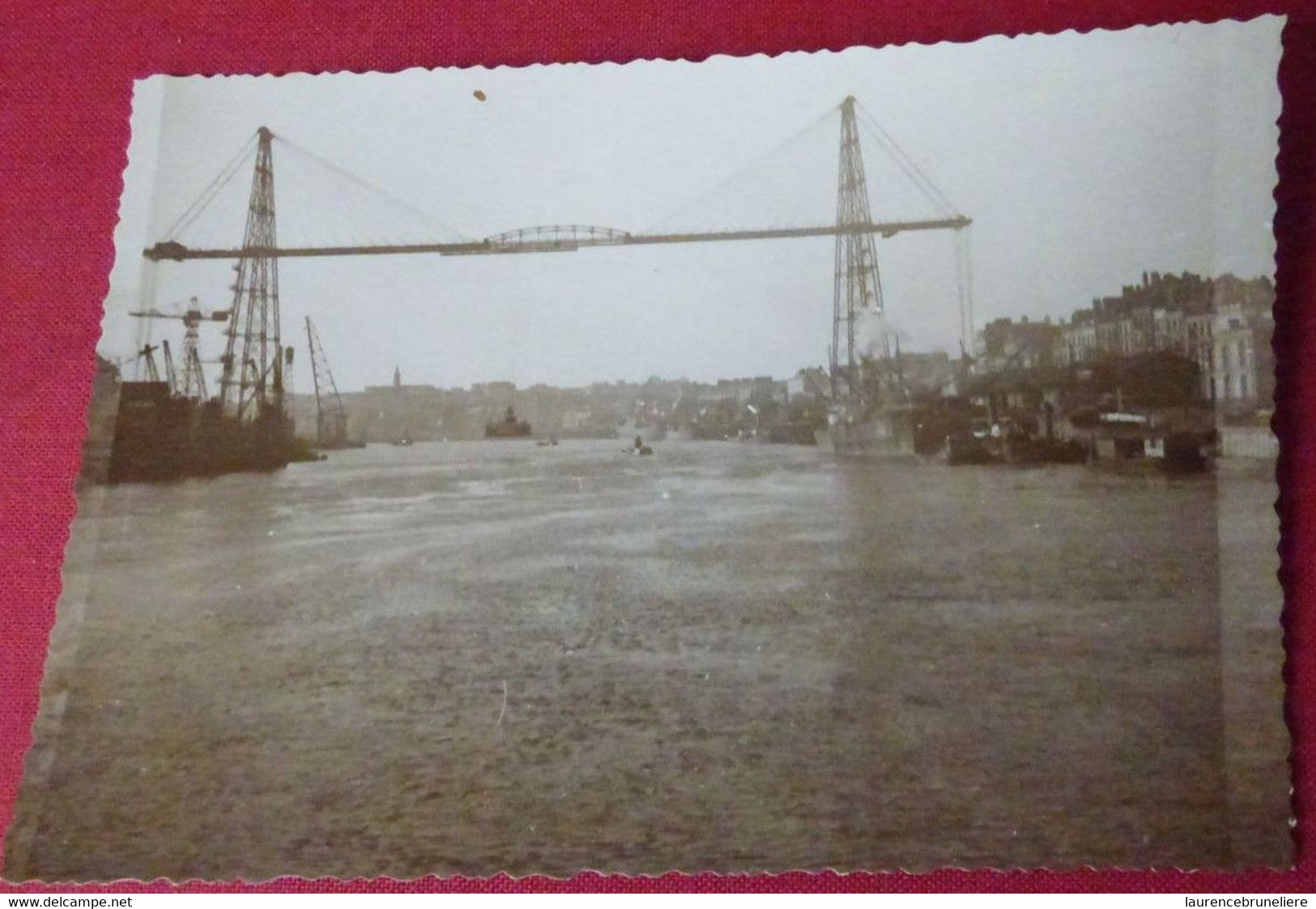 NANTES 44 -  CARTE PHOTO VUE  DU PONT TRANSBORDEUR - Orte