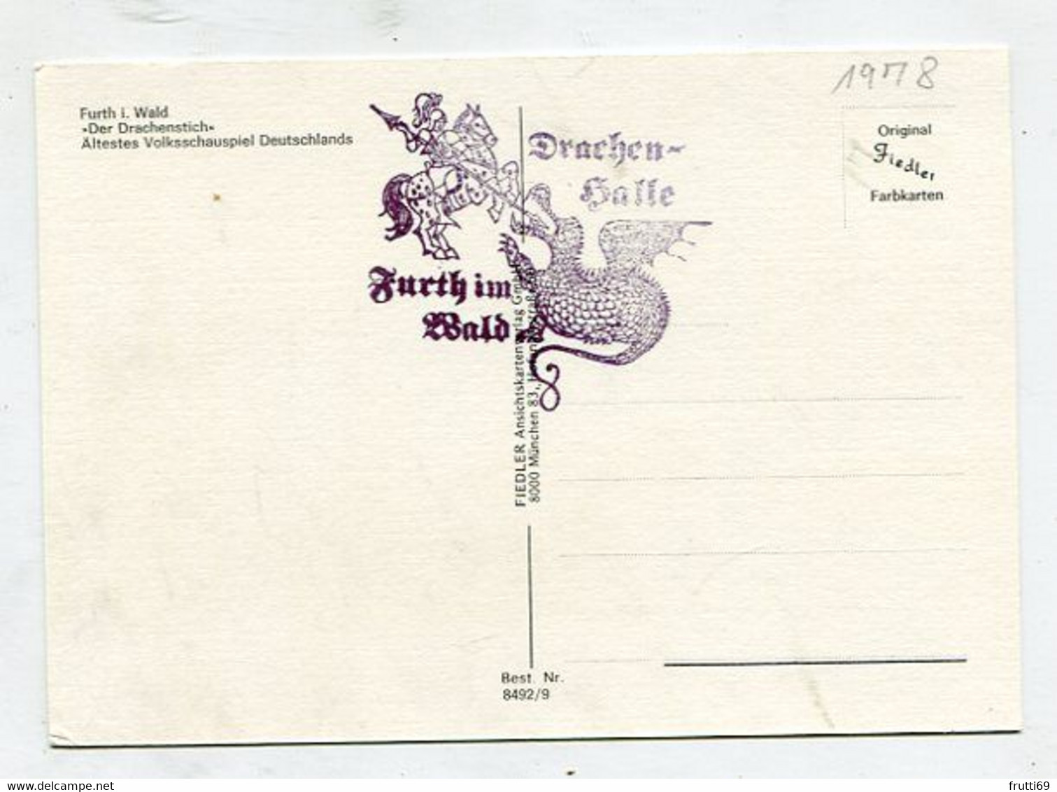 AK 044504 GERMANY - Furth I. Wald - Der Drachenstich - Furth