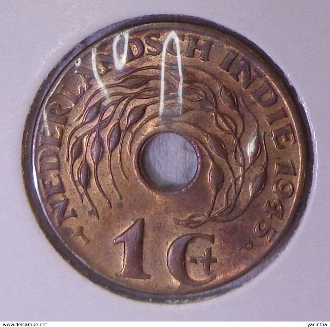 @Y@    Nederlands Indie   1 Cent  1945  High Grade (  4935) - India