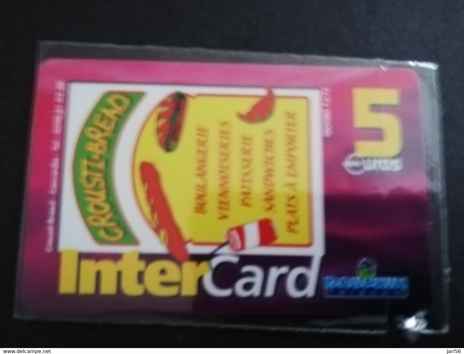ST MARTIN  INTERCARD  CROUSTI BREAD     5 EURO /   INTER 125 / MINT CARD    ** 9240 ** - Antillas (Francesas)