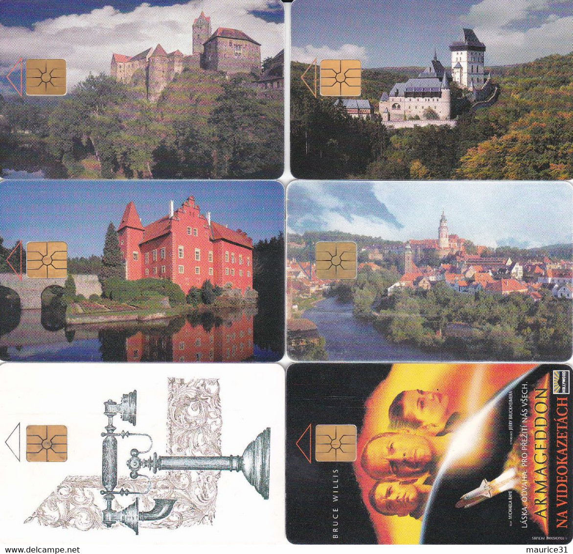 16 Télécartes TCHEQUES Lot9 - Checoslovaquia