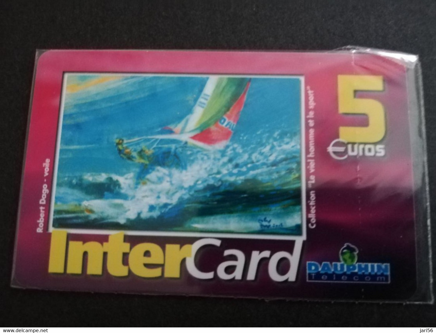 ST MARTIN  INTERCARD  ROBERT DAGO  VOILE           5 EURO /   INTER 138 / MINT CARD    ** 9255 ** - Antille (Francesi)