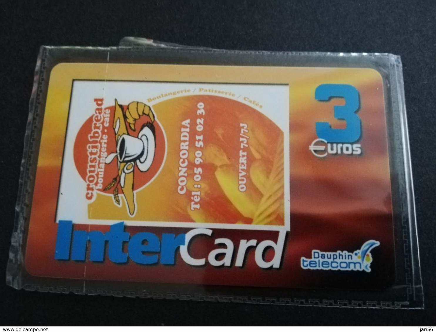 ST MARTIN  INTERCARD  CROUSTI BREAD            3 EURO /   INTER 190 / MINT CARD    ** 9263 ** - Antillas (Francesas)