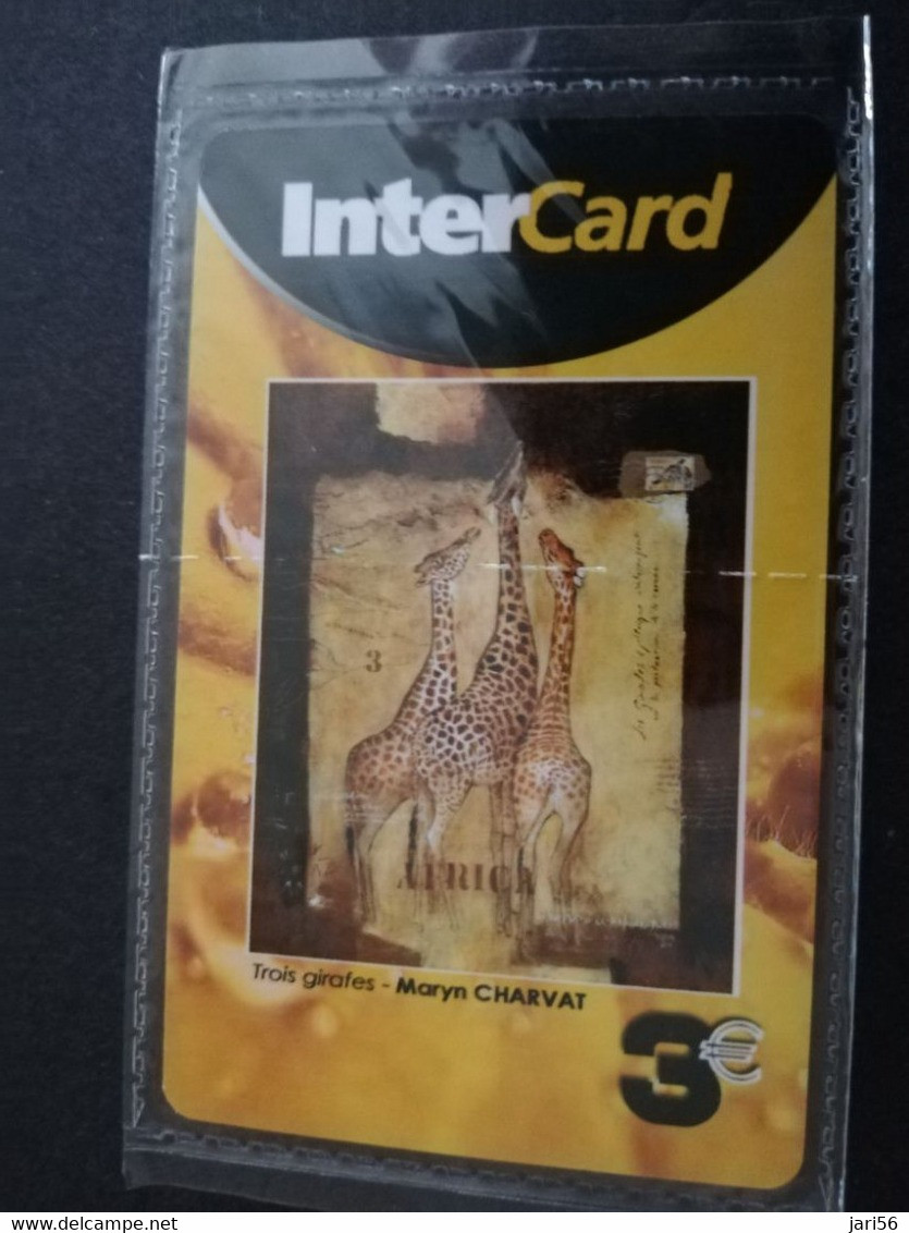 ST MARTIN  INTERCARD  TROIS GIRAFFES            3 EURO /   INTER 197 / MINT CARD    ** 9264 ** - Antillen (Französische)