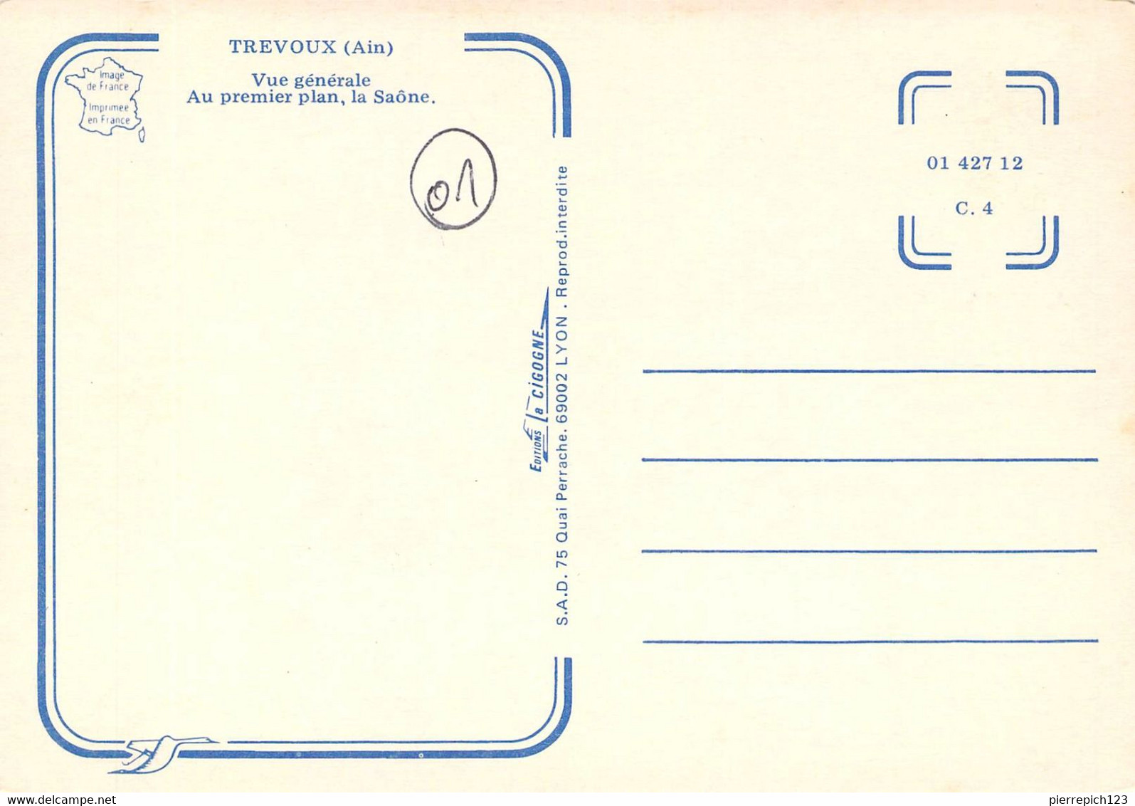 01 - Trévoux - Vue Générale - Au Premier Plan, La Saône - Trévoux