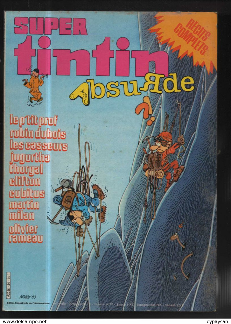 Tintin Super 24 Absurde  BE Lombard  (BI6) - Tintin