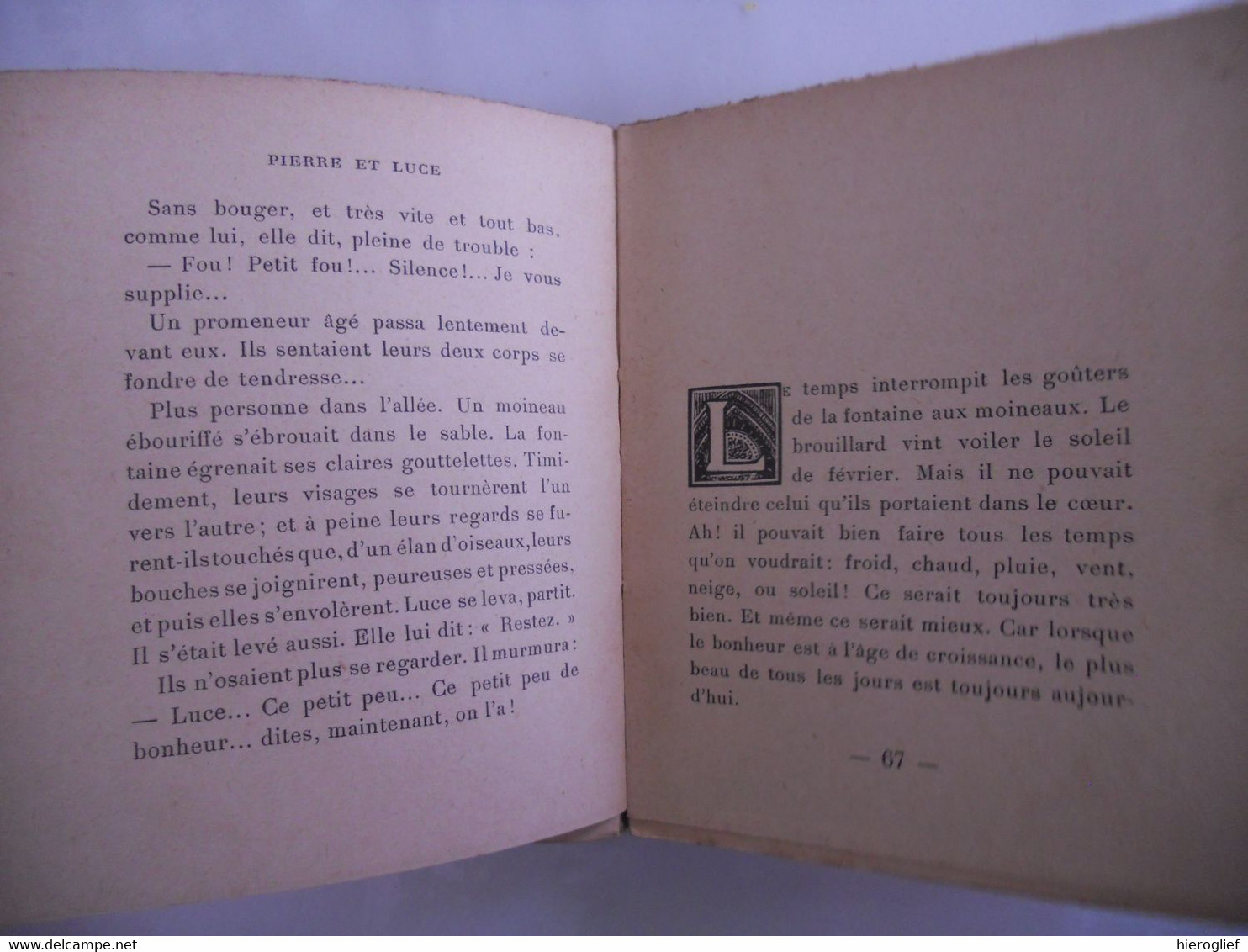 PIERRE Et LUCE Par Romain Rolland ° Clamecy + Vézelay Nobelprijs / Illustré Par Gabriel Belot - Romantique