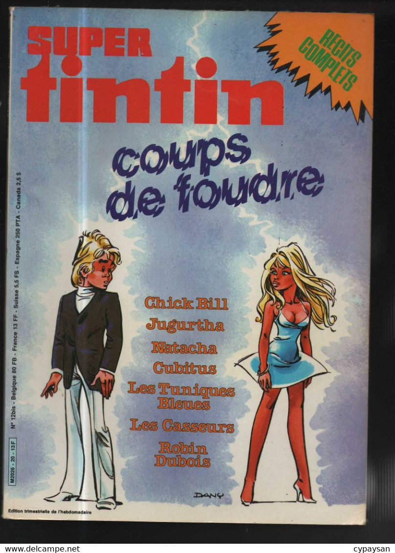 Tintin Super 20 Coups De Foudre  BE Lombard  (BI6) - Tintin