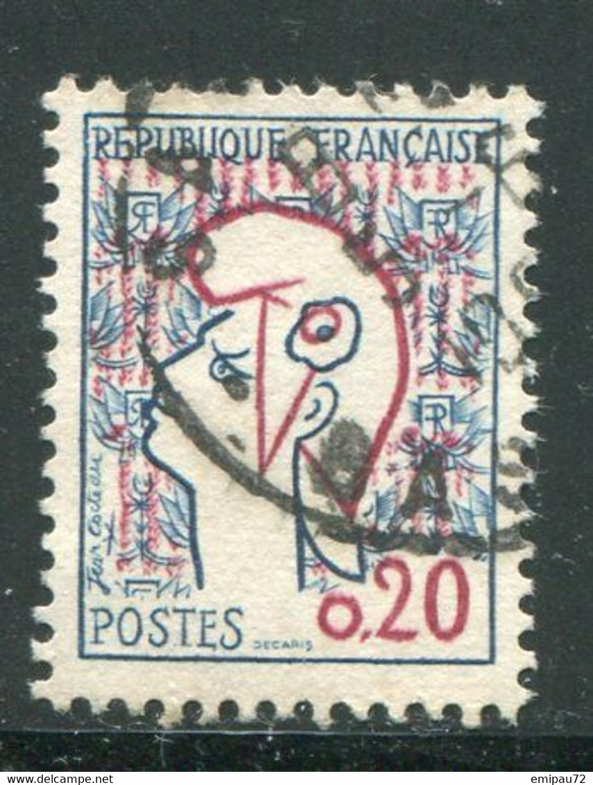 FRANCE- Y&T N°1282- Oblitéré - 1961 Marianni Di Cocteau