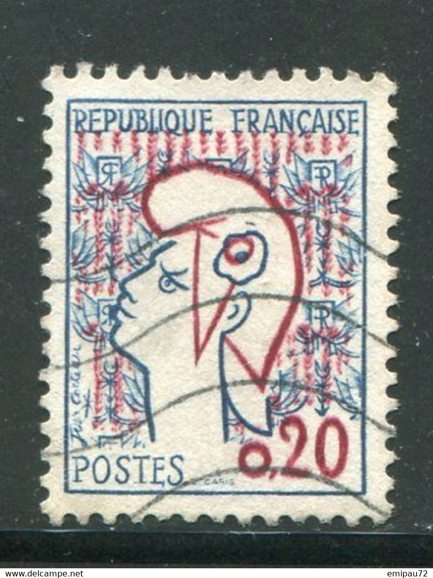 FRANCE- Y&T N°1282- Oblitéré - 1961 Marianni Di Cocteau