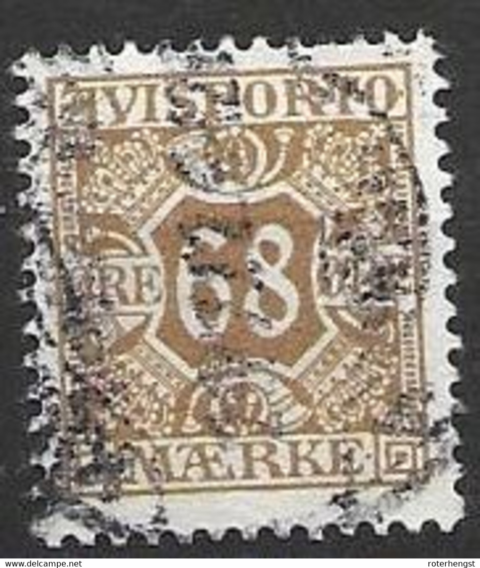 Denmark Back Of The Book VFU 32 Euros 1907 (good Perf On Top, Cancelled) - Dienstmarken