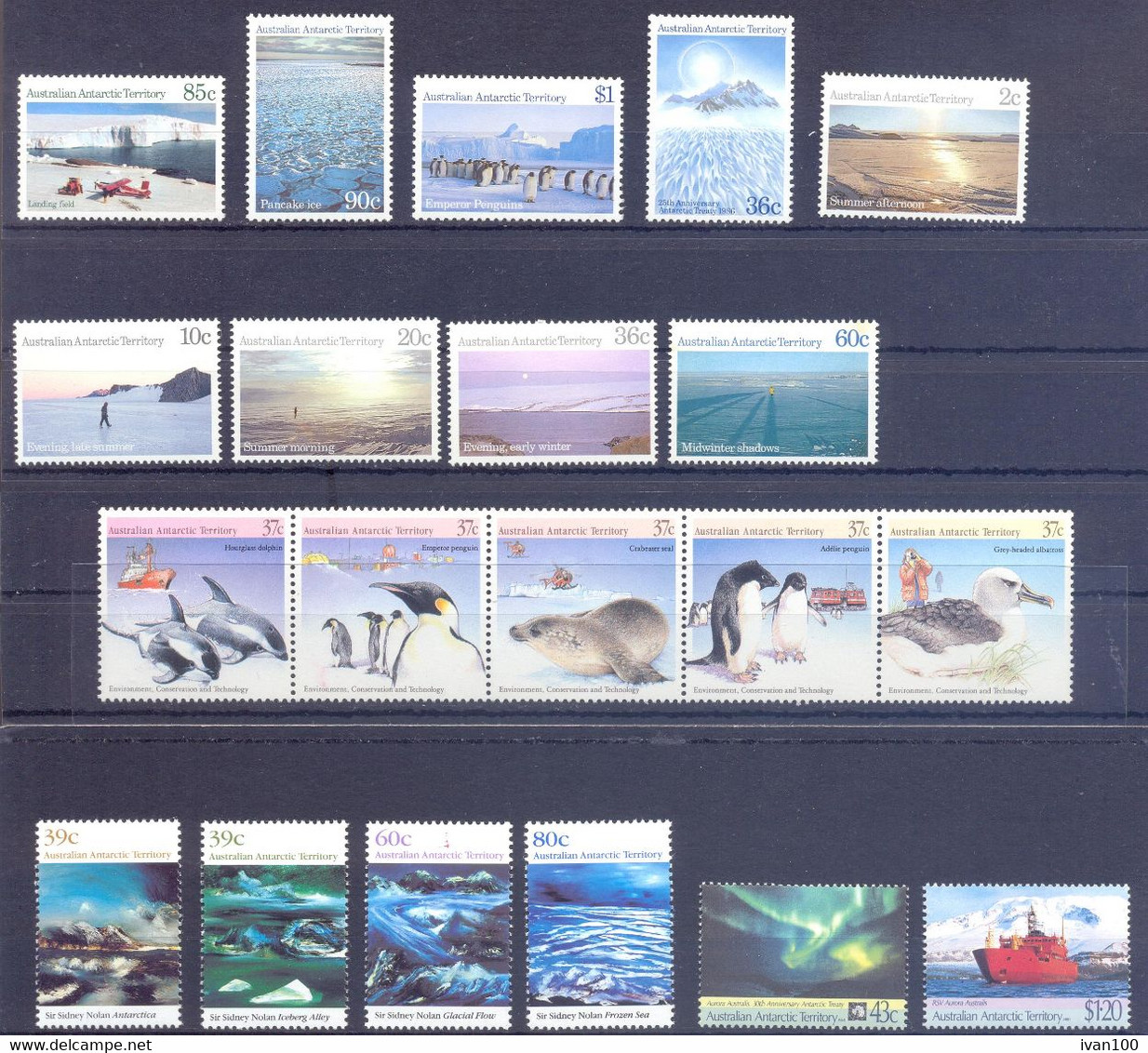 1957-1991. Australian Antarctic Territory, Collection For 1957-1991, Mint/** - Collections, Lots & Series