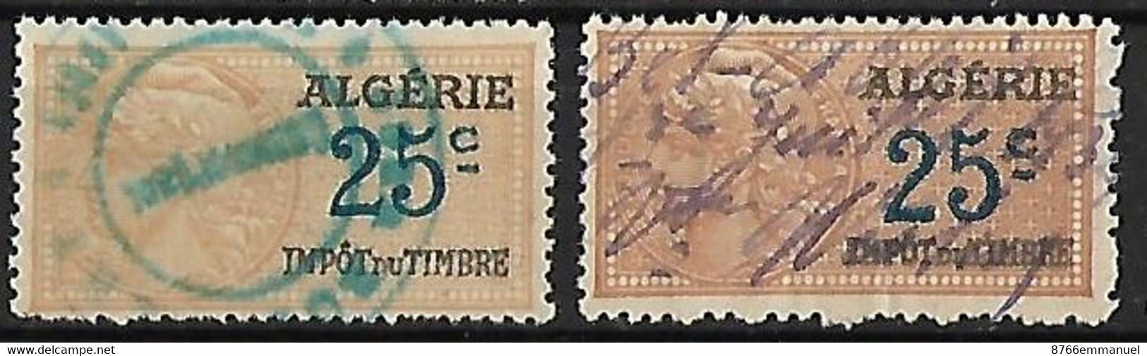 ALGERIE LOT DE TIMBRES FISCAUX - Collections, Lots & Series