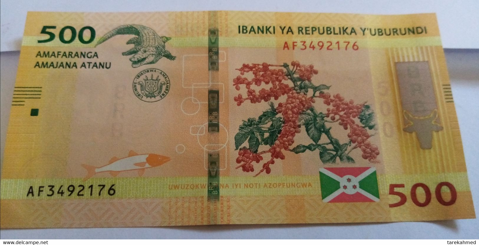 BURUNDI , 500 FRANCS , 2018 , UNC , P New - Burundi