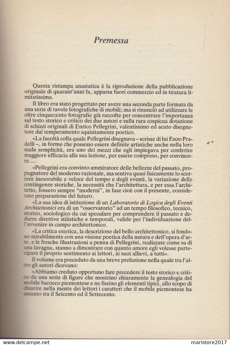 IL MOBILE BAROCCO PIEMONTESE-Disegni Enrico Pellegrini-Francia-Intarsi Tecniche PANNELLI GOTICI Luigi XV Francia - Arte, Architettura