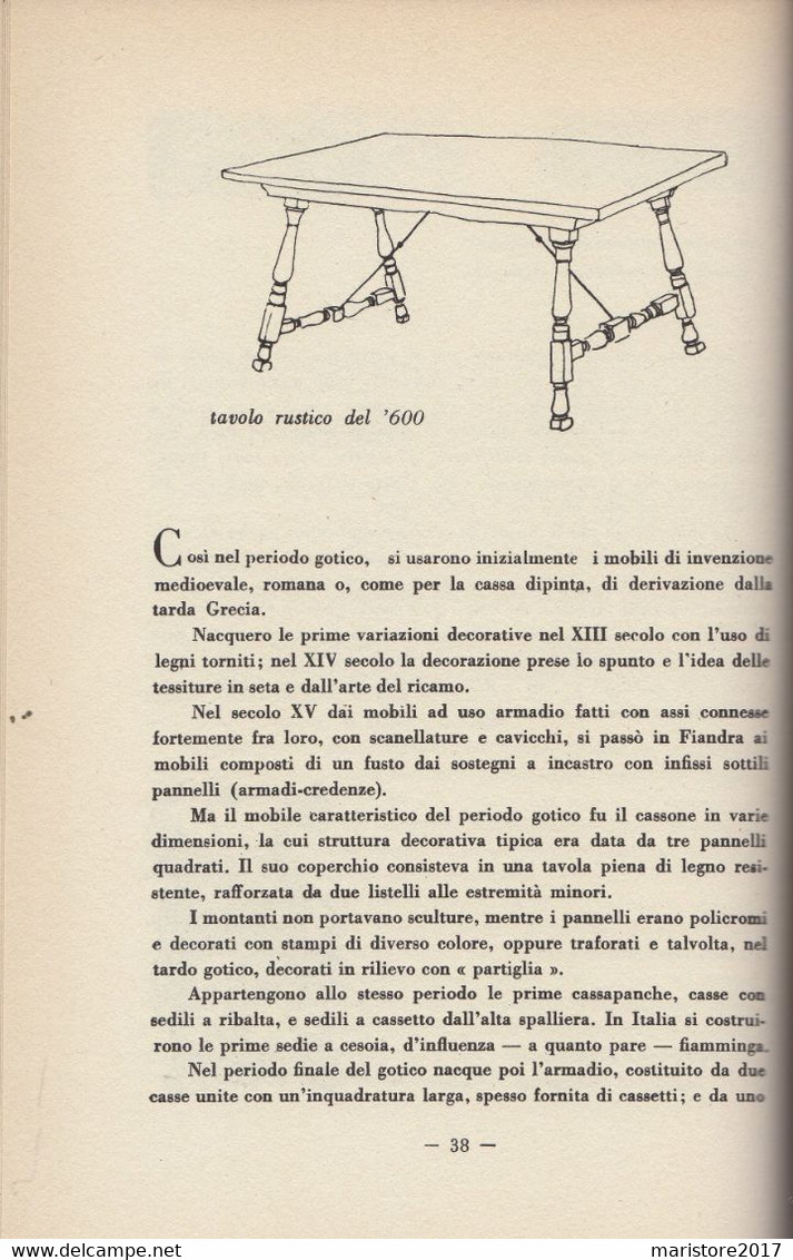 IL MOBILE BAROCCO PIEMONTESE-Disegni Enrico Pellegrini-Francia-Intarsi tecniche PANNELLI GOTICI Luigi XV Francia