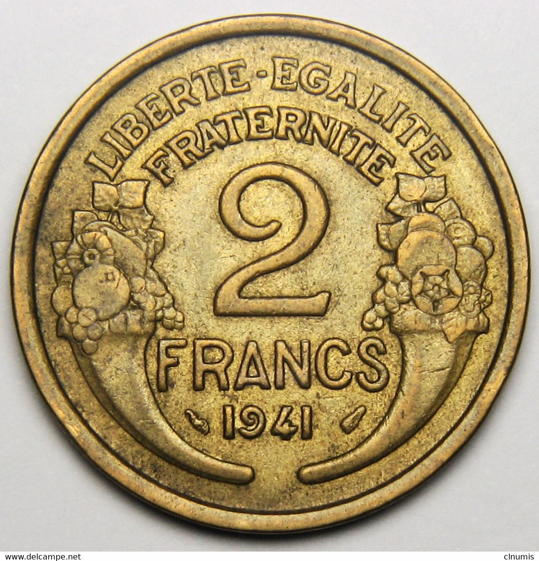 2 Francs Morlon, 1941, Bronze-aluminium - Etat Français - 2 Francs