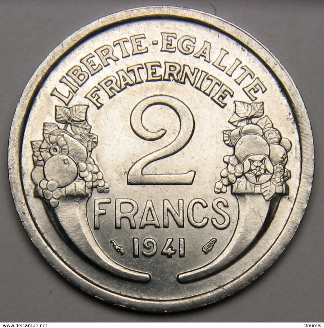 2 Francs Morlon, 1941, Aluminium - Etat Français - 2 Francs