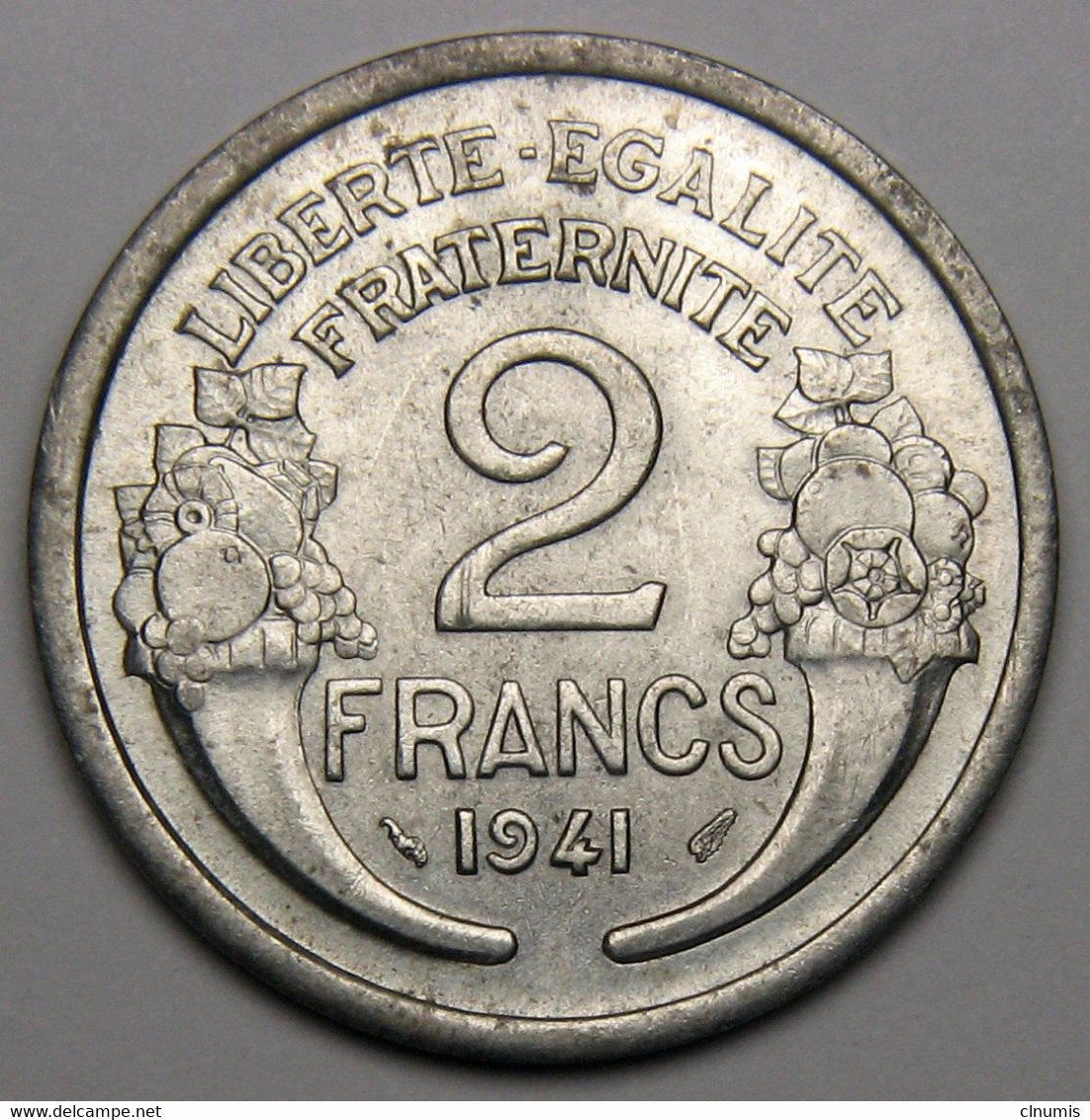 2 Francs Morlon, 1941, Aluminium - Etat Français - 2 Francs