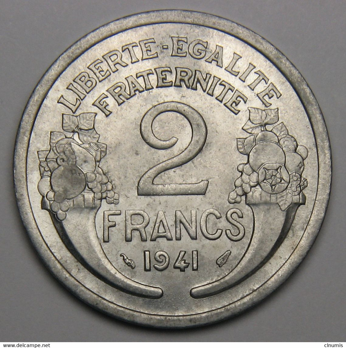 2 Francs Morlon, 1941, Aluminium - Etat Français - 2 Francs