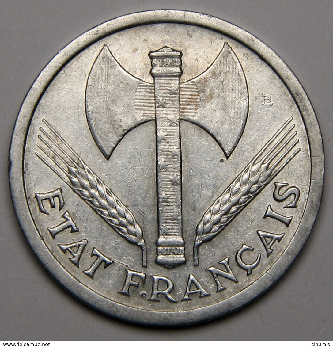 2 Francs Francisque, 1943, Aluminium - Etat Français - 2 Francs