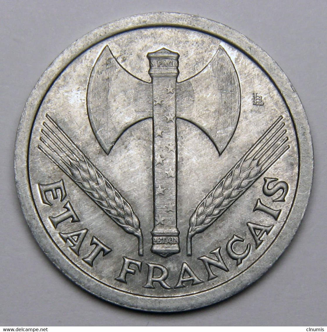 2 Francs Francisque, 1943, Aluminium - Etat Français - 2 Francs