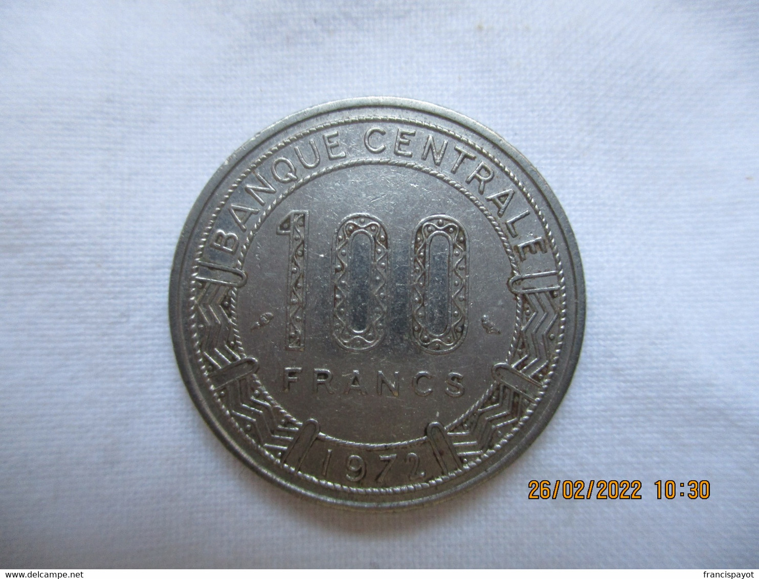 Congo: 100 Franc CFA 1972 - Congo (République 1960)