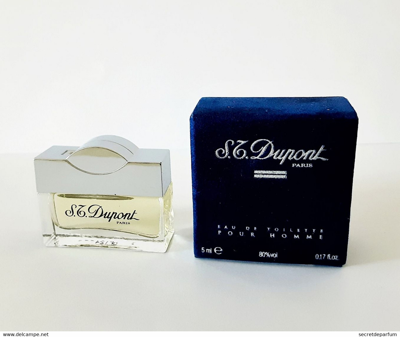 Miniatures De Parfum S.T. DUPONT  EDP  Pour Homme  5 Ml  + Boite - Miniatures Hommes (avec Boite)